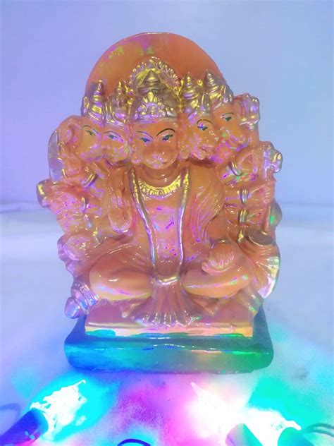 Buy ADIYOGI Lord Panchmukhi Hanuman Sitting Statue For Home Pooja