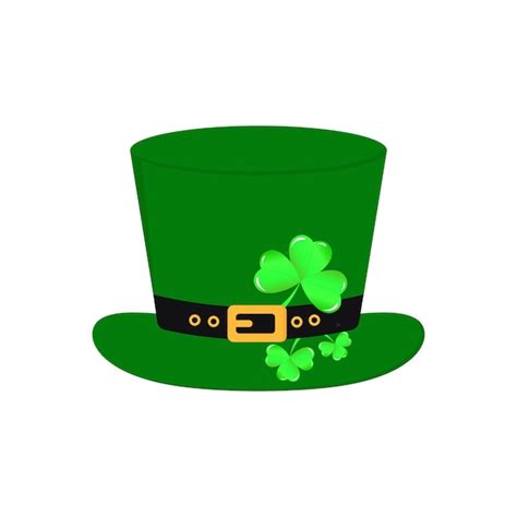 Premium Vector Vector Illustration For St Patricks Day With A Green Hat And A Clover