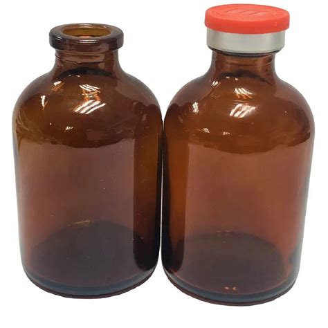 100ml Amber Medicine Glass Pharmaceutical Bottle Moulded Injection