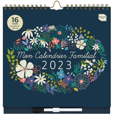 Mon Calendrier Familial 2022 2023 Calendrier 2022 2023 à 6 colonnes