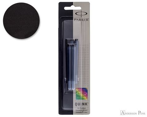 Parker Quink Permanent Black Ink Cartridges 5 Pack Anderson Pens Inc