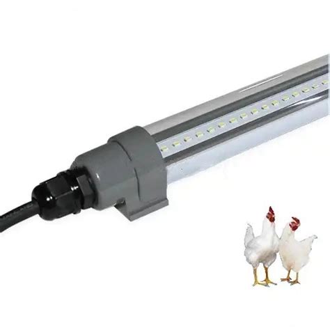 AC 100 240V DC 48V IP65 Waterproof T8 LED Dimmable Tube Poultry Light