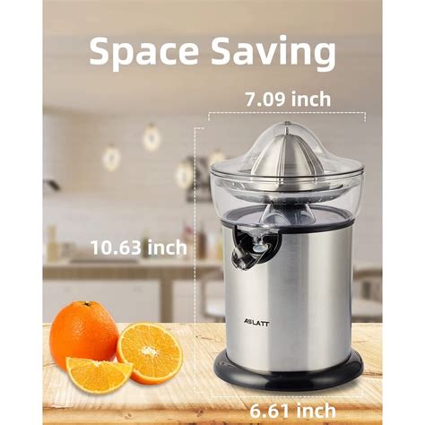 ASLATT Citrus Juicer Electric Stainless Steel Yami