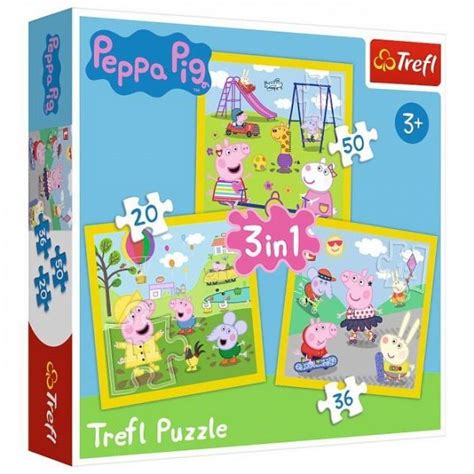 Puzzle Trefl 3 In 1 Peppa Pig O Zi Aniversara Diverta Online