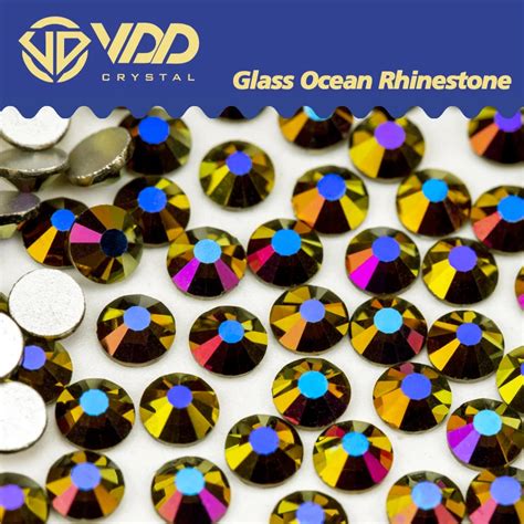 Vdd Magic Purple Gold Ss Ss Glass Rhinestones Crystal Flat Back