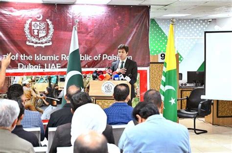 H E Hussain Muhammad Consul General Speaks During An Event Arranged