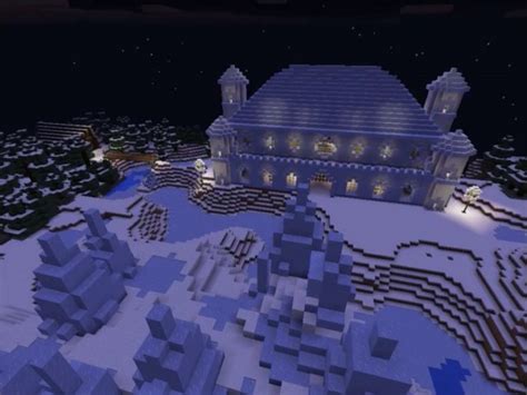 Ice Castle Creation Mcpe Maps Minecrafts Us