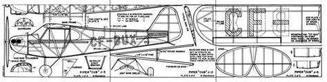 Piper Cub J3 Plans Aerofred Download Free Model Airplane Plans