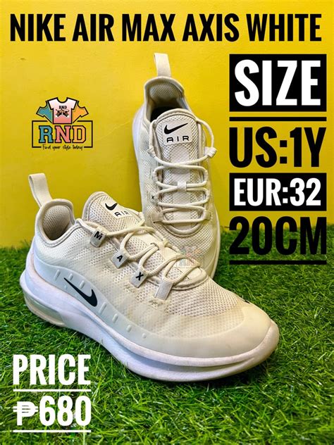 Nike Air Max Axis White Womens Fashion Footwear Sneakers On Carousell