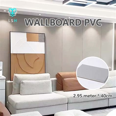 Jual Wallboard Pvc Ukuran Panjang 295 Meter Lebar 40 Cm Tebal 9 Mm Wpc Wallboard Produk