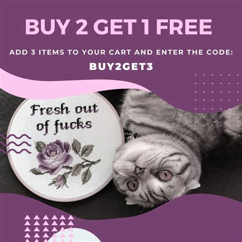 Kindly Fuck Off Cross Stitch Pattern Quote Cross Stitch Etsy