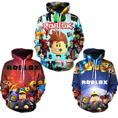 Roblox Jacket Hoodie for Kids Children's Game Printed Long Sleeve ...