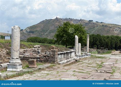 The Asklepion In Roman City Pergamum Stock Photo Image Of Arch Gate