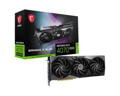 MSI GeForce RTX 4070 SUPER 12G GAMING X SLIM