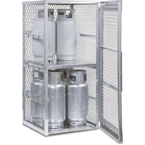 Justrite Aluminum Lpg Cylinder Locker Storage 8 Cylinder Capacity 30