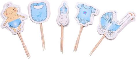 Akyol Baby Boy Topper Stuks Cupcake Toppers Geboorte Topper