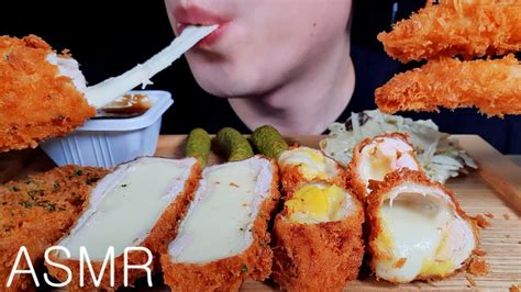 Asmr Pork Cutlet Party Cheese Pork Cutlet Fried Shrimp