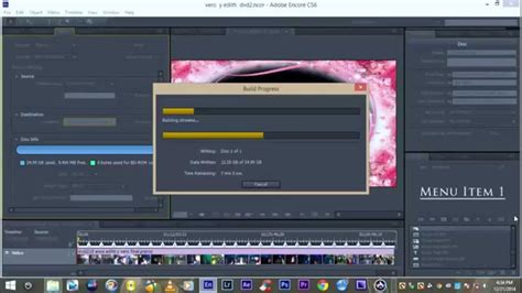 Grabando Una Imagen Iso Blu Ray En Adobe Encore Cs Youtube