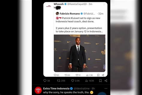 Komentar Tak Etis Whoosh Pasca Patrick Kluivert Resmi Gantikan Shin Tae