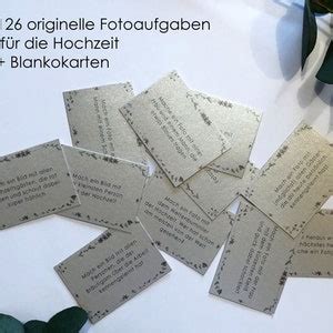 Fotoaufgaben Zur Hochzeit Blankokarten Zum Ausdrucken Als Pdf