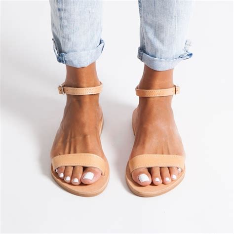 Nude Women Sandals Etsy