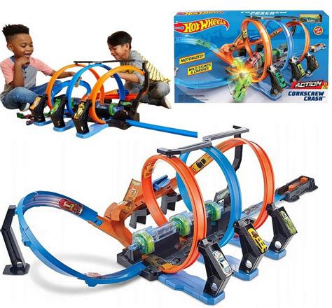 Hot Wheels Pętle grozy tor wyścigowy tor samochodowy autko FTB65 222589392 ERLI pl