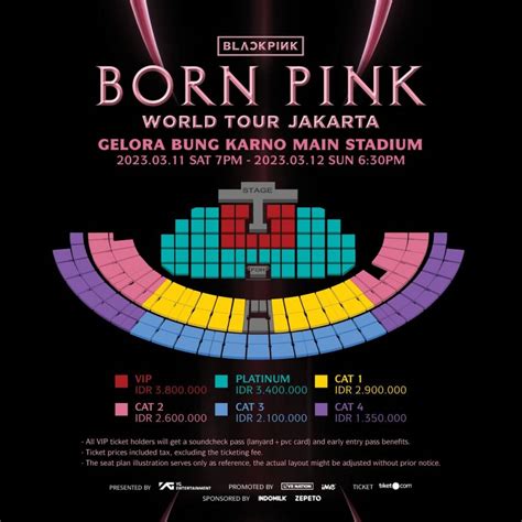 Resmi Ini Daftar Harga Tiket Dan Seat Plan Konser Blackpink Di Jakarta