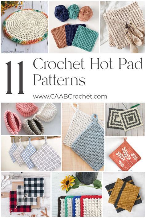 Crochet Hot Pad Patterns Caab Crochet