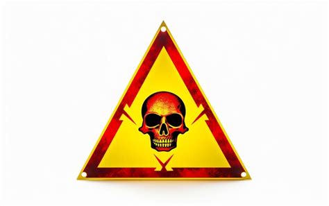 Premium Photo Yellow Toxic Warning