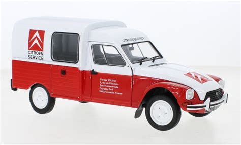 Miniature Citroen Acadiane 1 18 Solido Service 1984 Voiture Miniature