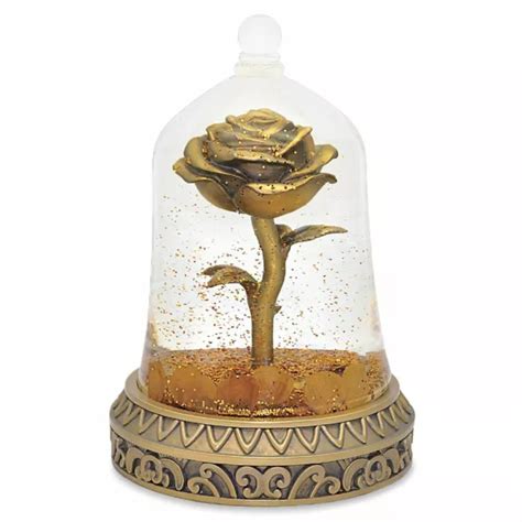 DISNEY VISA BEAUTY And The Beast Enchanted Rose Snowglobe Limited