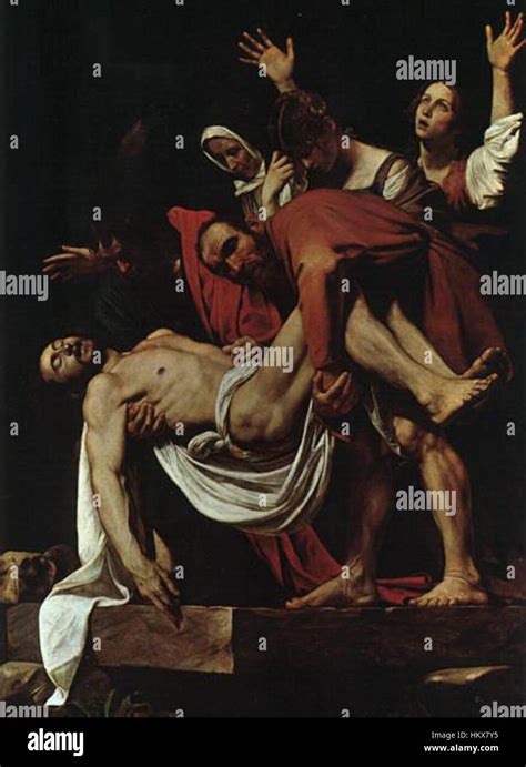 The Deposition By Caravaggio Stock Photo Alamy