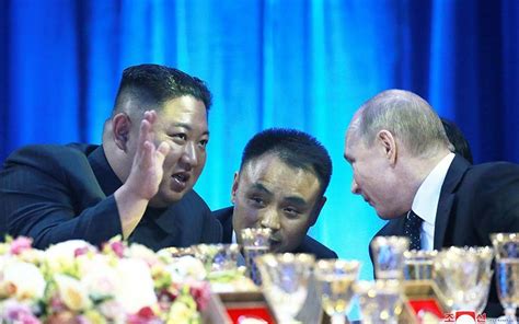 State Media Review Kim Jong Un Vows To Hold Hands With Putin To