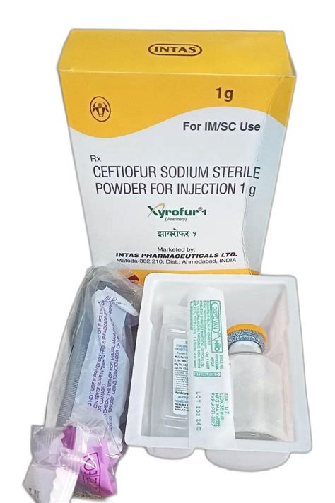 G Ceftiofur Sodium Sterile Powder Injection Prescription Treatment