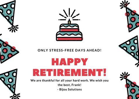 Free Printable Customizable Retirement Card Templates Canva