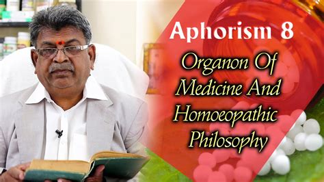 Organon Of Medicine And Homoeopathic Philosophy Aphorism 8 Tamil