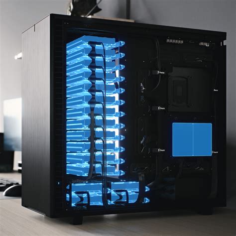 Fractal Design Define Xl Black Brushed Aluminum Steel E Atx Silent