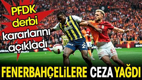 Pfdk Kararlar A Kland Ali Ko A Ve Fenerbah Eli Futbolculara Ceza Ya D