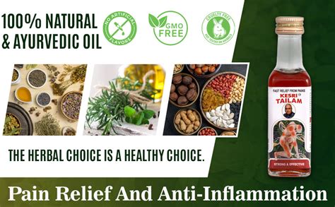 KESRI MARHAM Tailam With Natural And Ayurvedic Joint Pain Relief Oil ...