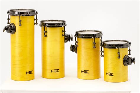 Yellow N Black Tube Tubes Treehouse Custom Drums