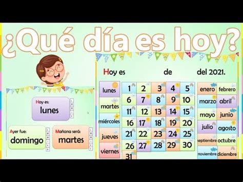 Qué día es hoy Pon la fecha en tus clases virtuales Descarga la