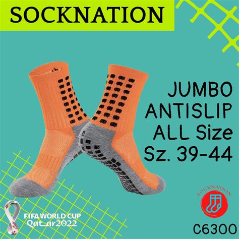 Jual Socknation C6300 Kaos Kaki Sepak Bola Futsal Grip Anti Slip