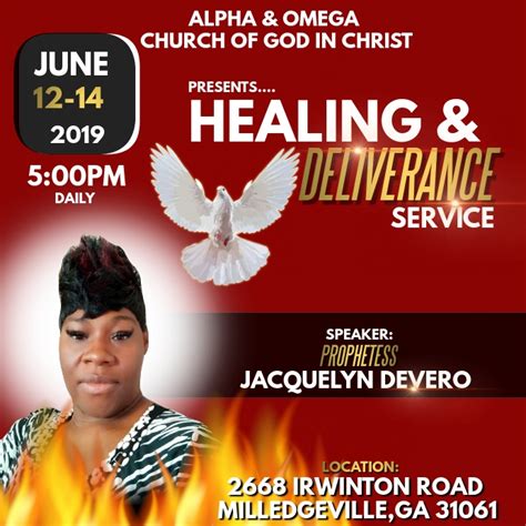 Healing And Deliverance Service Template Postermywall