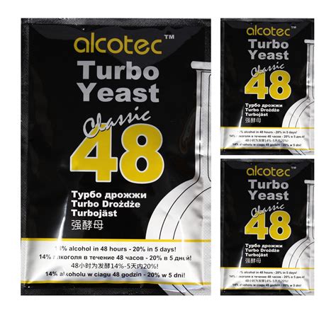 Drożdże gorzelnicze Alcotec 48 Turbo Classic 3szt - Alcotec / Drożdże ...