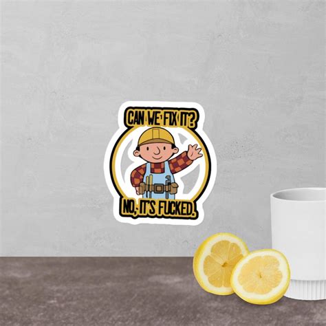 Bob the Builder Hardhat Stickers - Etsy