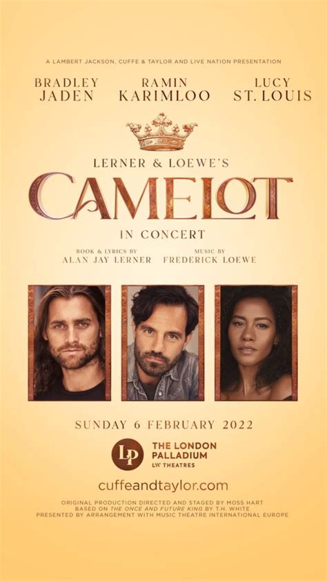 Lerner And Loewes Camelot In Concert Announced London Palladium