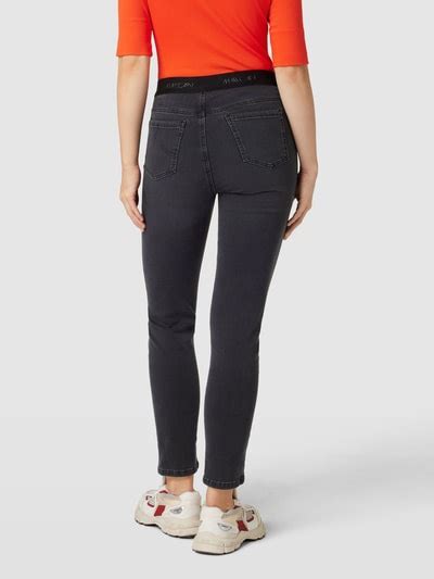 Marc Cain Jeans Mit Elastischem Bund Modell SIENA Anthrazit Online