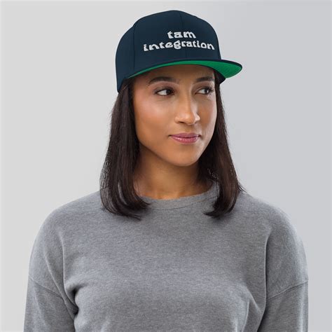 Tam Flat Brim Snapback Hat Tam Integration