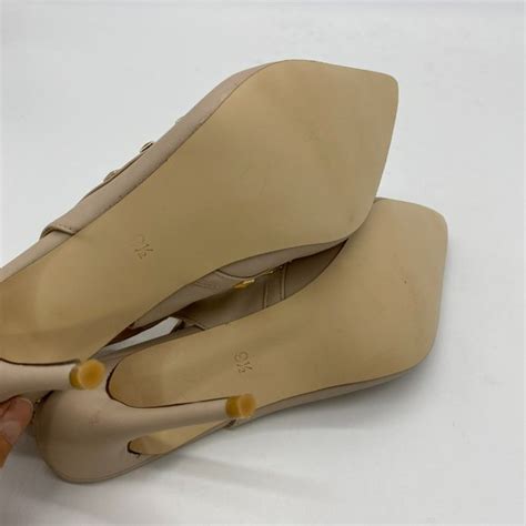 Fsj Shoes Fsj Nude Studs Shoes Slingback T Strap Stiletto Poshmark