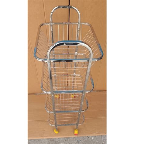 302 48 Inch 4 Shelves Stainless Steel Fruit Vegetable Trolley At Rs